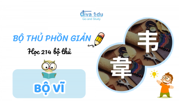 [BỘ THỦ PHỒN GIẢN] HỌC 214 BỘ THỦ: BỘ VĨ