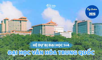 THÔNG TIN TUYỂN SINH HỆ DỰ BỊ ĐẠI HỌC 1+4<br>TRƯỜNG ĐẠI HỌC VĂN HÓA TRUNG QUỐC KỲ XUÂN 2026