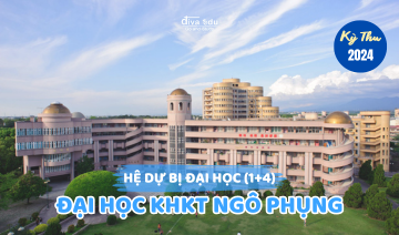 THÔNG TIN TUYỂN SINH HỆ DỰ BỊ ĐẠI HỌC 1+4<br>ĐẠI HỌC KHKT NGÔ PHỤNG KỲ THU 2024