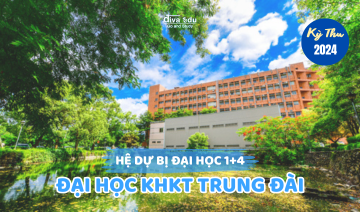 THÔNG TIN TUYỂN SINH HỆ DỰ BỊ ĐẠI HỌC 1+4<br>ĐẠI HỌC KHKT TRUNG ĐÀI KỲ THU 2024